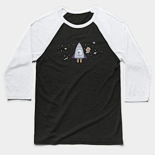 Space Dog Baseball T-Shirt